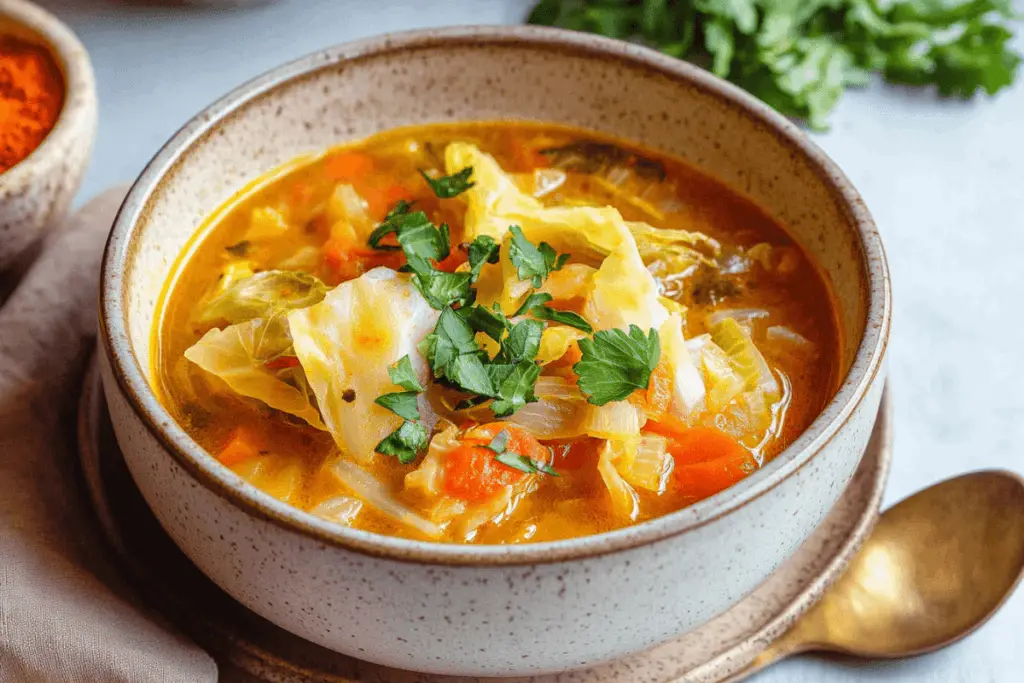 Instapot Detox Soup | Easy Healthy Recipe with Cabbage and Turmeric 4 Instant pot detox soup