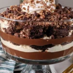 Chocolate cake pudding trifle