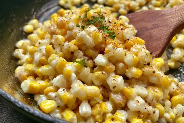 Sweet and savory skillet corn