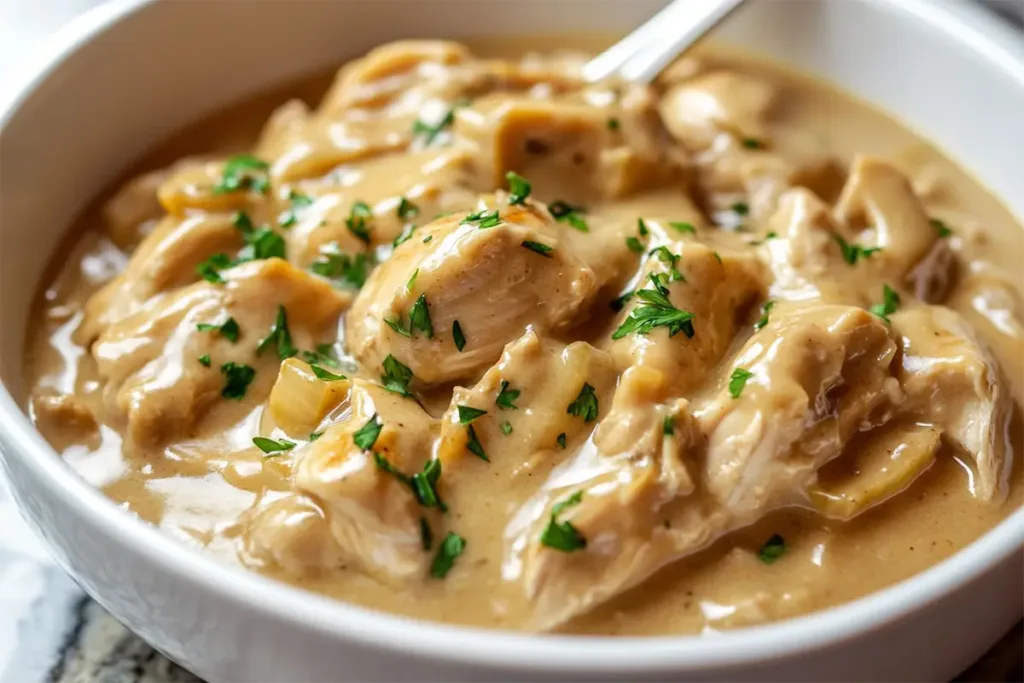 Crockpot chicken and gravy