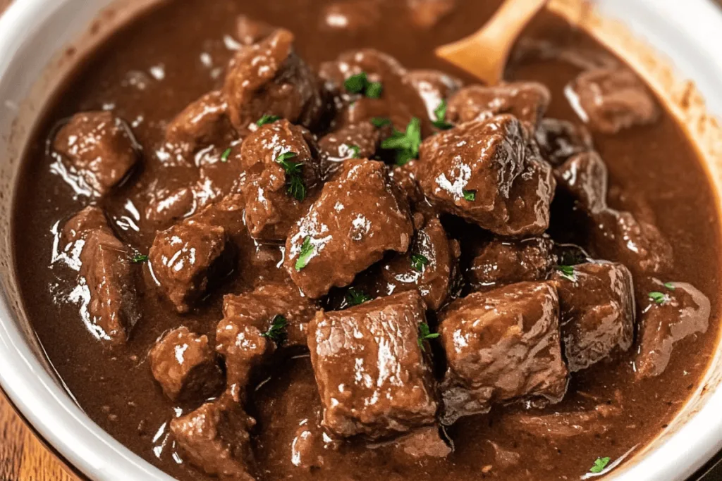 Slow Cooker Beef Tips with Gravy: Tender & Flavorful Comfort Food