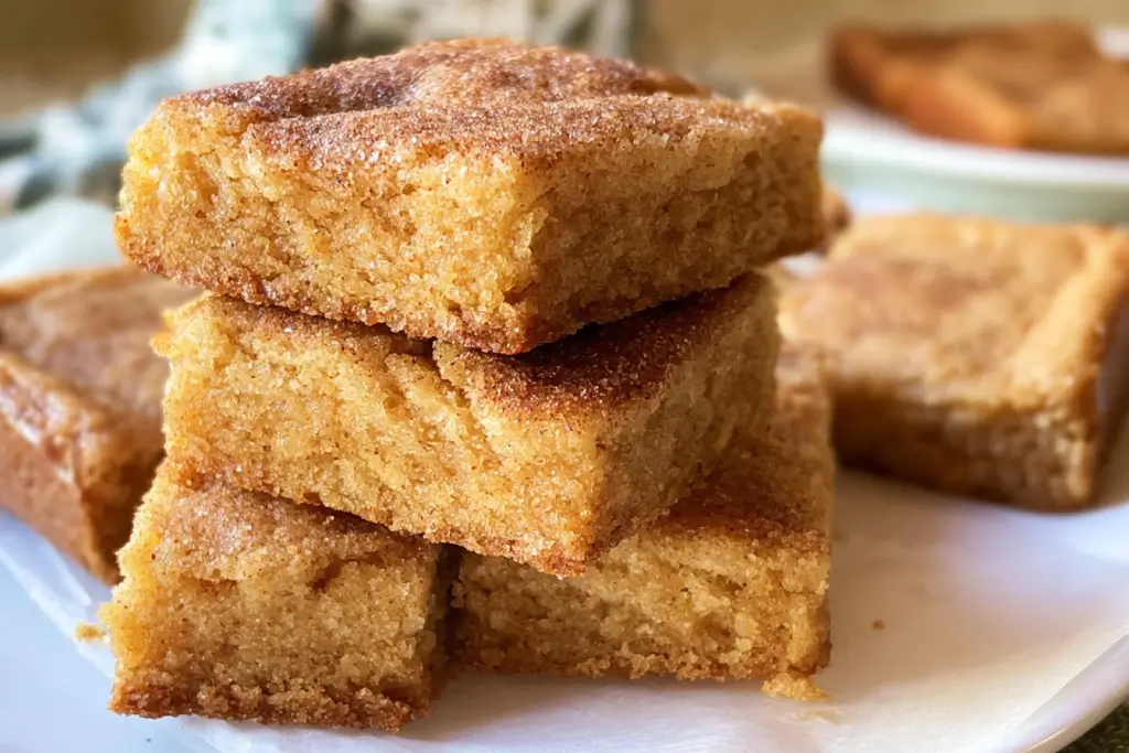 Easy Snickerdoodle Cookie Bars Recipe | Chewy, Sweet Cinnamon Delight 4 Homemade snickerdoodle squares