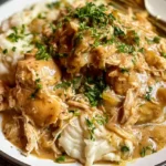 Crockpot Chicken and Gravy: Easy Comfort Food for Busy Days 5 Crockpot chicken and gravy with tender shredded chicken