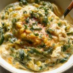 Rajas con Crema y Pollo with tender chicken and roasted poblano peppers