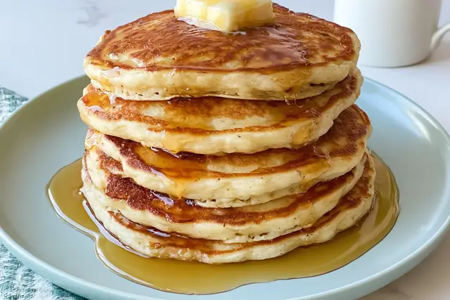 Fluffy Mom on Timeout buttermilk pancakes for breakfast