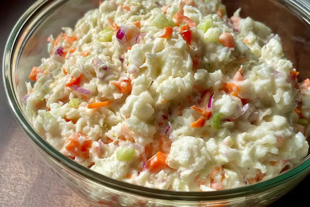 KFC coleslaw large vs small serving size comparison