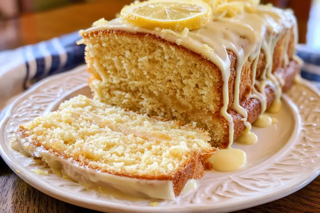 Lemon cake made with boxed lemon cake mix