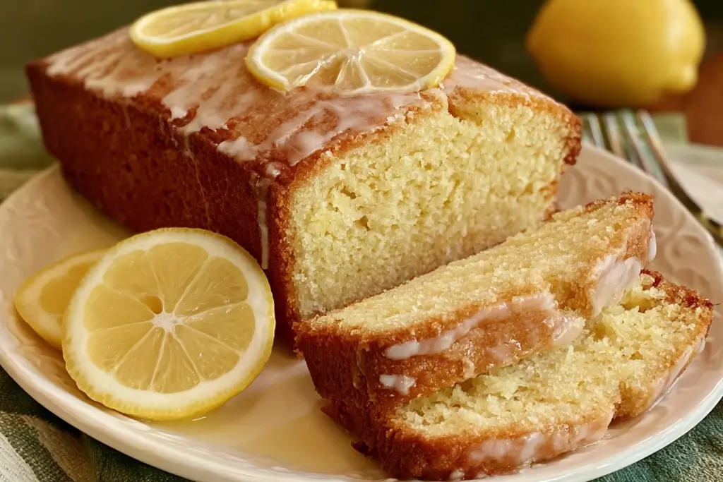 homemade lemon pound cake