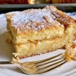 Paula Deen’s Ooey Gooey Butter Cake with a rich, gooey center