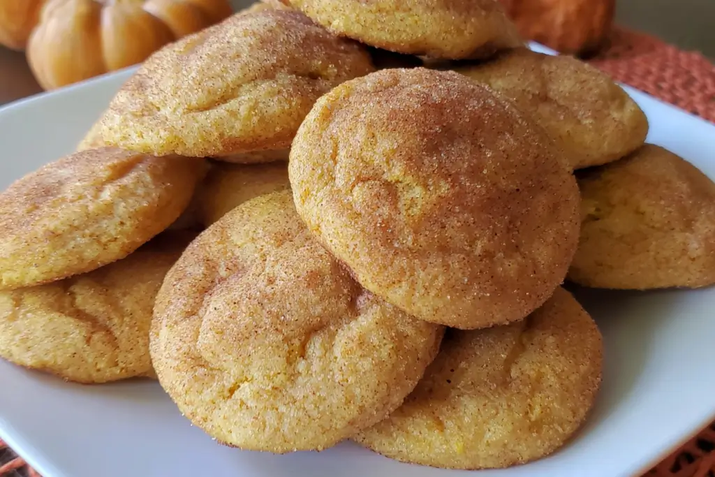 How to Make the Best Pumpkin Snickerdoodle Cookies – Soft & Chewy Recipe 3 Pumpkin snickerdoodle cookies with cinnamon sugar and pumpkin spice