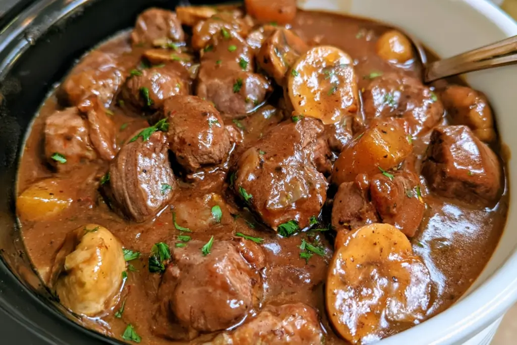 Crockpot beef tips and gravy recipe