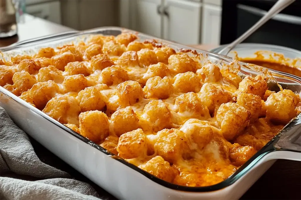 Buffalo Chicken Tater Tot Casserole | Comfort Food Recipe