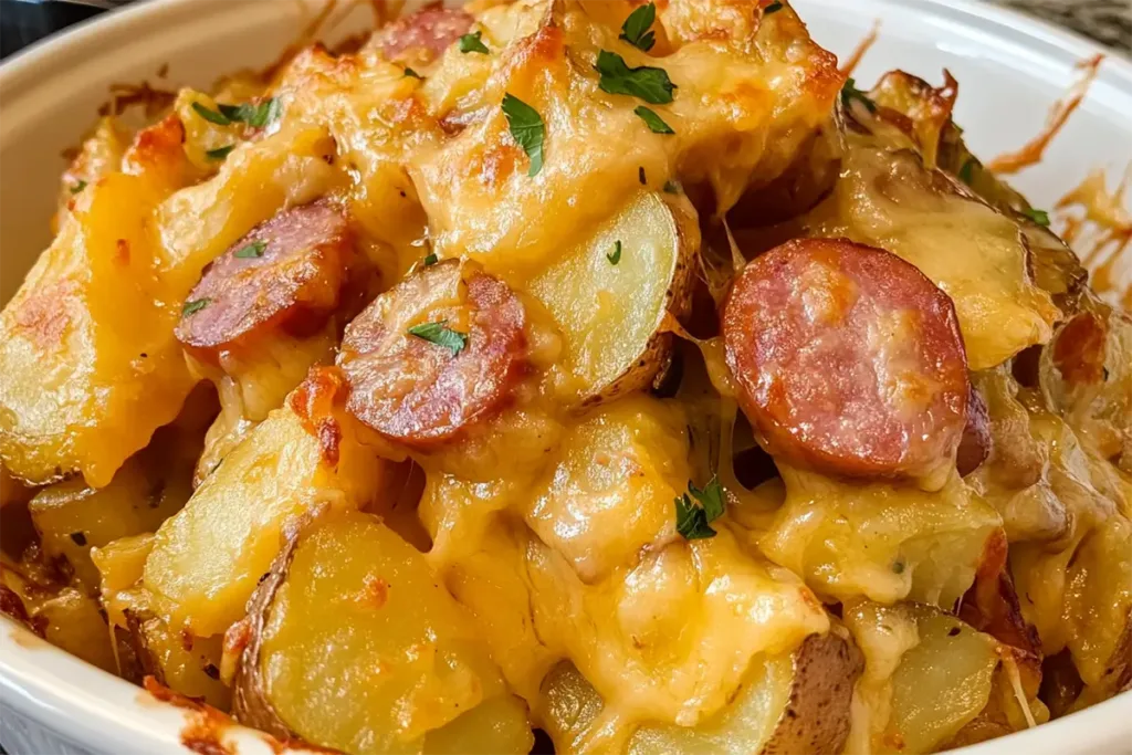 Cheesy Potato Kielbasa Casserole: Comforting & Delicious Recipe 1 Cheesy Potato Kielbasa Casserole: Comforting, Cheesy & Delicious Recipe