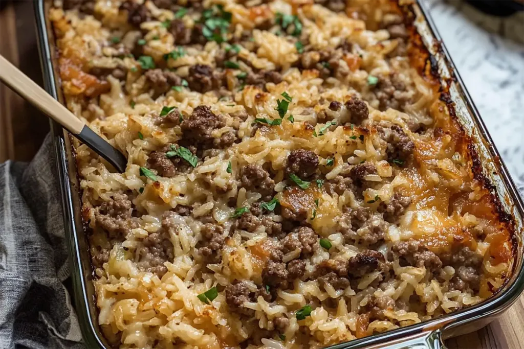 Easy Hamburger and Rice Casserole: Hearty Comfort Food