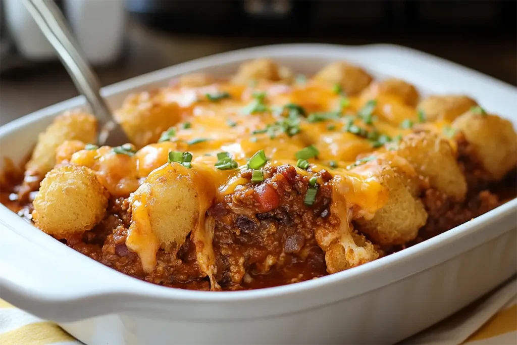 Sloppy Joe Tater Tot Casserole Recipe - Easy Comfort Food Classic