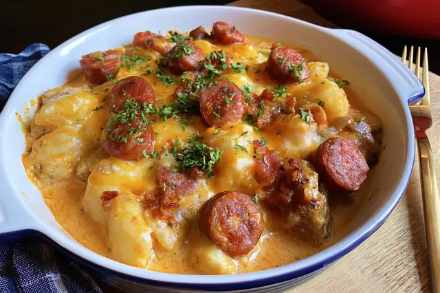 Cheesy Potato Kielbasa Casserole: Comforting & Delicious Recipe 4 potato and sausage casserole