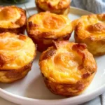 Bacon egg and cheese muffins with crispy bacon and melted cheddar
