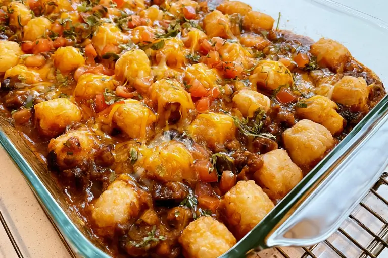 cheesy Mexican tater tot casserole
