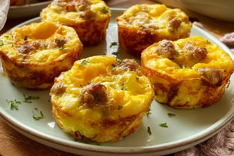 breakfast sausage egg cheese muffins