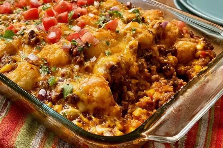 ground beef tater tot casserole