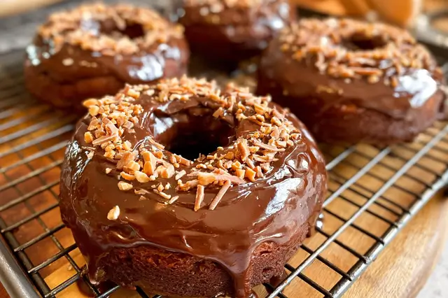 Chocolate Glazed Donuts: Perfect Recipe, Tips & Tasty Variations 3 Chocolate glazed donuts with a smooth, glossy chocolate glaze
