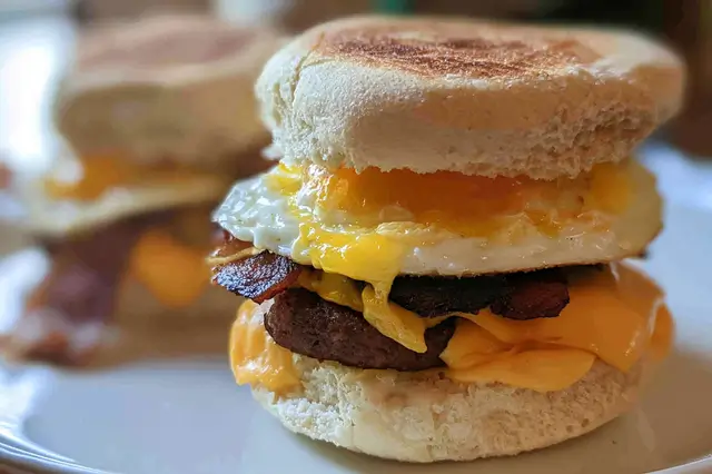 plant based impossible breakfast sandwich