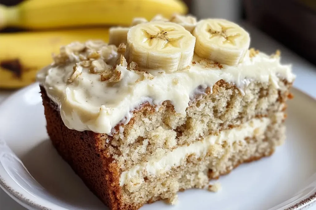 Banana Bread Cake with Cream Cheese Frosting Recipe