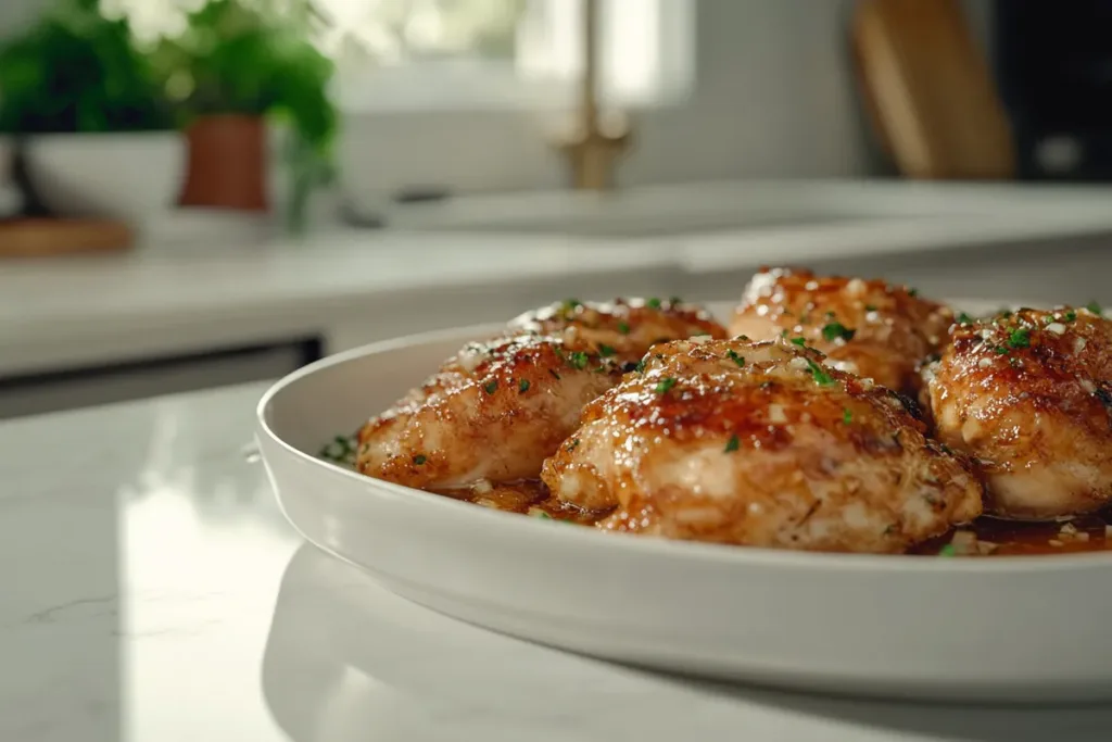 Crispy Honey Garlic Chicken Platter
