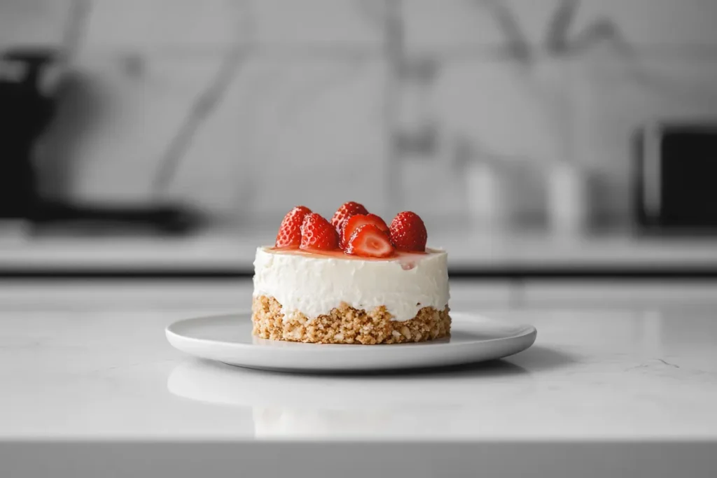 Delicious Strawberry Cheesecake Crunch Cake