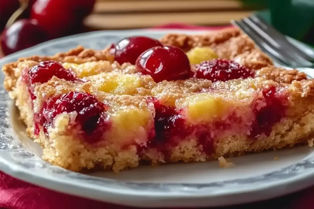 Pineapple Dump Cake with Cherries – Easy Dessert Recipe