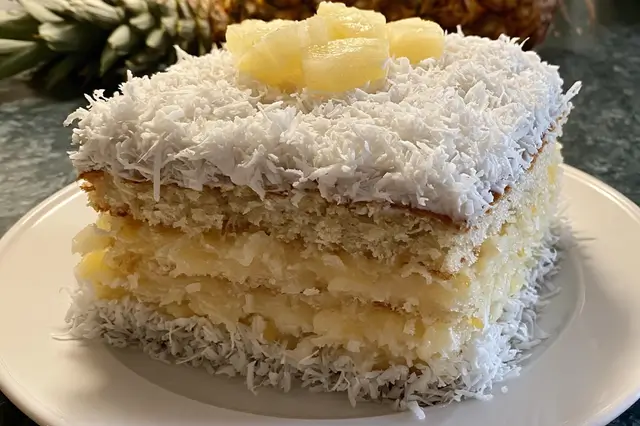 Coconut pineapple cake