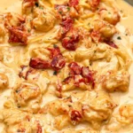 Creamed Lobster Sauce: A Decadent Step-by-Step Guide 5 Rich and velvety creamed lobster sauce served over fresh cooked pasta.