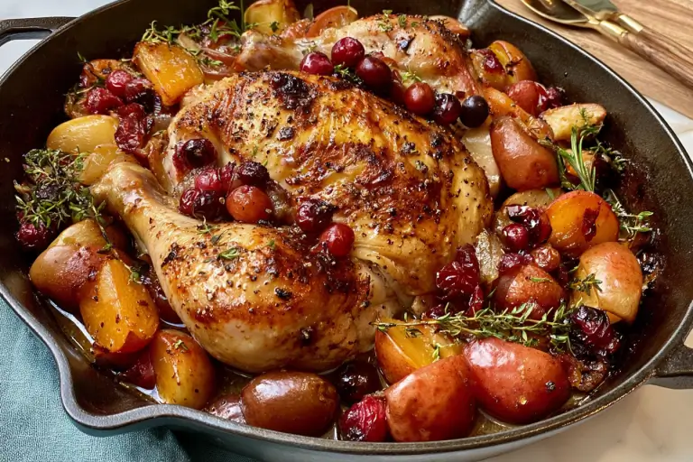 apple and cranberry chicken