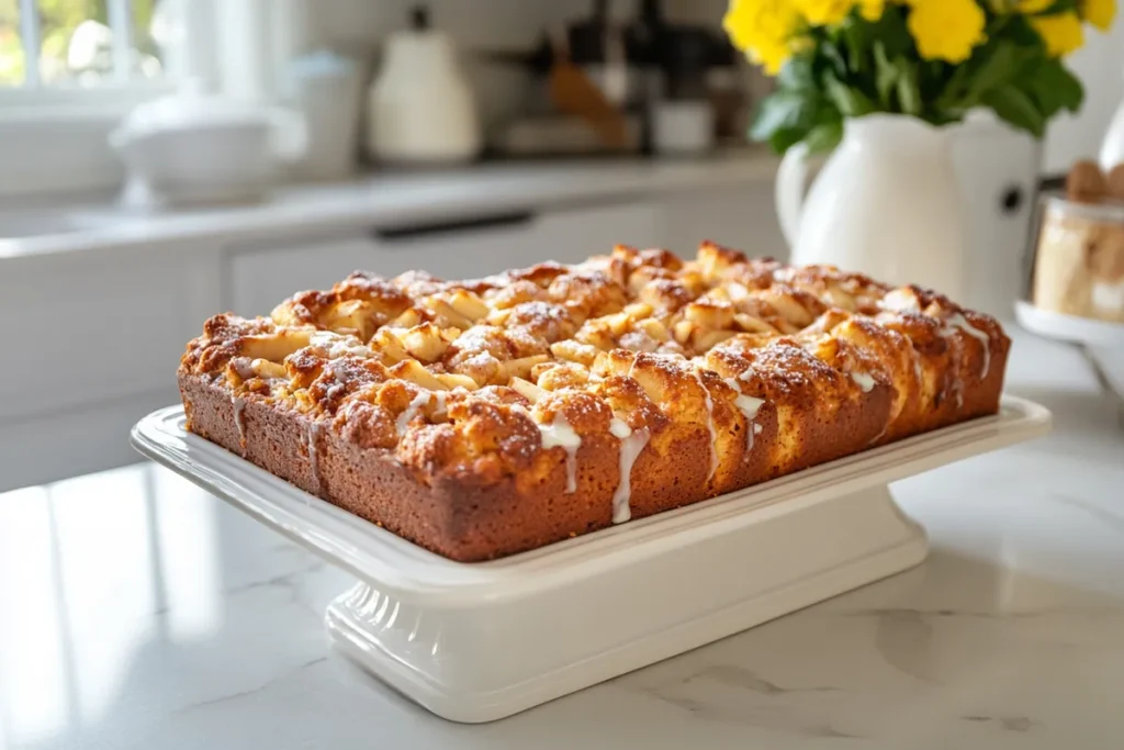 Luscious Country Apple Fritter Bread Freshly Baked