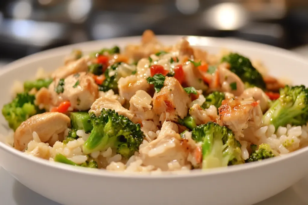 Delicious Broccoli, Rice, Cheese, and Chicken Casserole