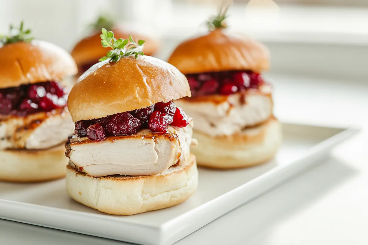 Tips for turkey cranberry sliders