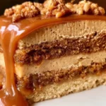 Gooey Coffee Caramel Cake: The Ultimate Indulgent Dessert 5 Gooey coffee caramel cake drenched in warm caramel sauce and topped with whipped cream