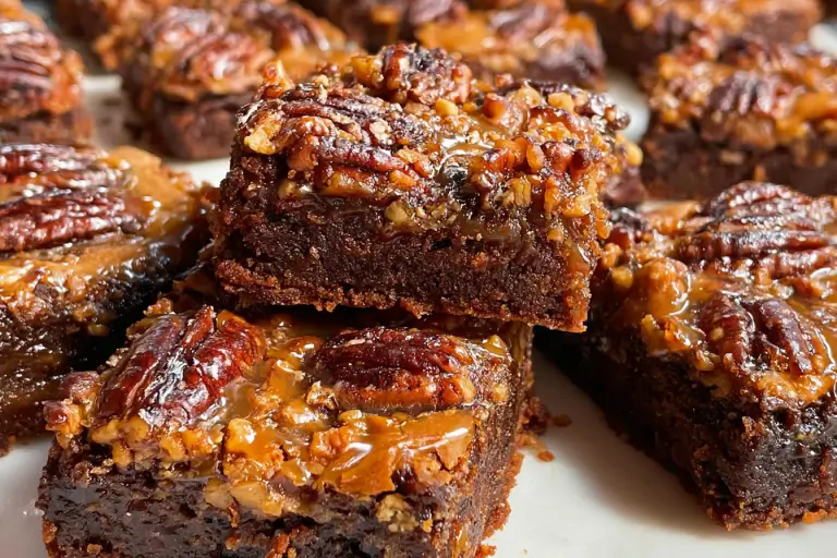 fudgy pecan pie brownies