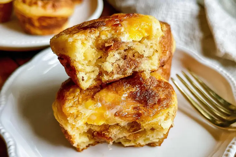 maple bacon egg and cheese muffins