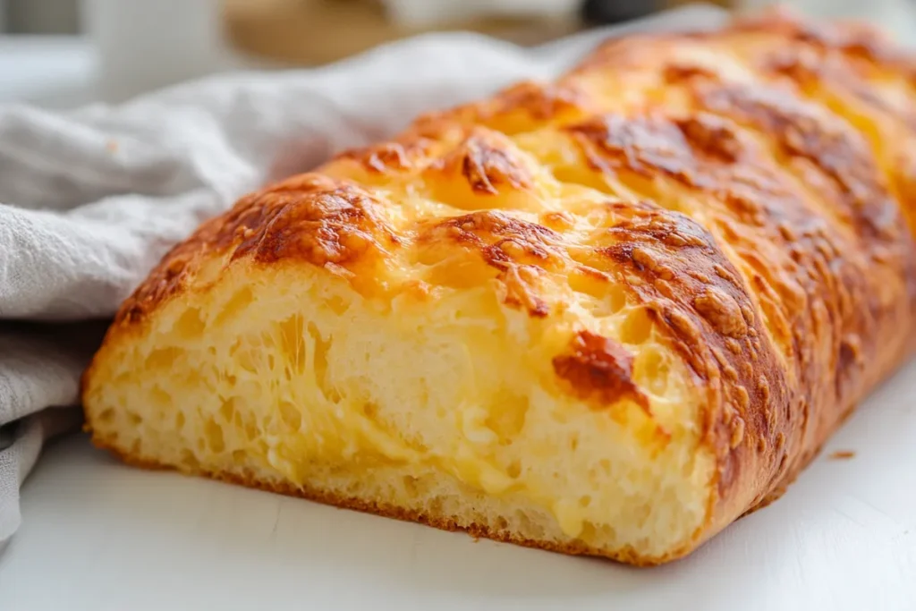 Cheese Bread Delight: The Best Cheesy Loaf Recipe for Every Meal 4 Cheese-infused bread