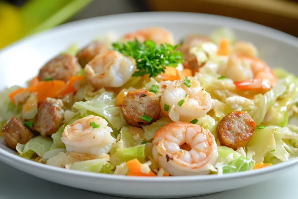 Ultimate Fried Cabbage with Shrimp & Chicken Sausage: A Flavorful Southern Dish 4 Fried Cabbage with Shrimp & Chicken Sausage Dish