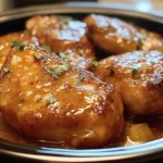 Crock Pot Smothered Chicken Chops Recipe – Easy & Flavorful Comfort Food 4 Chicken chops cooking in the slow cooker with sauce