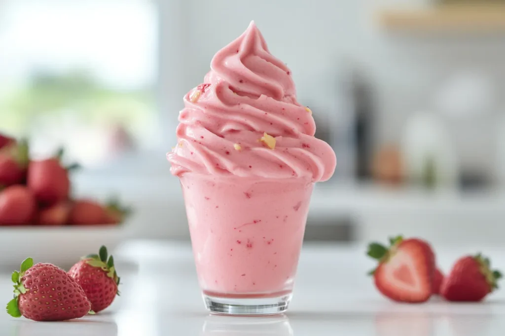 Strawberry Dole Whip Recipe – The Best Summer Treat to Satisfy Your Cravings 4 homemade strawberry Dole Whip