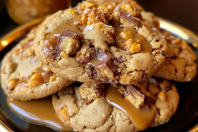 crunchy caramel cookies