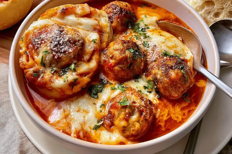 meatball sub in a bowl