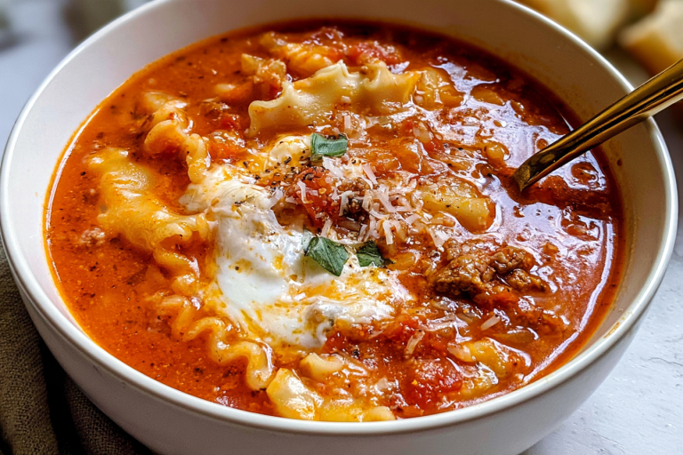 homemade lasagna soup