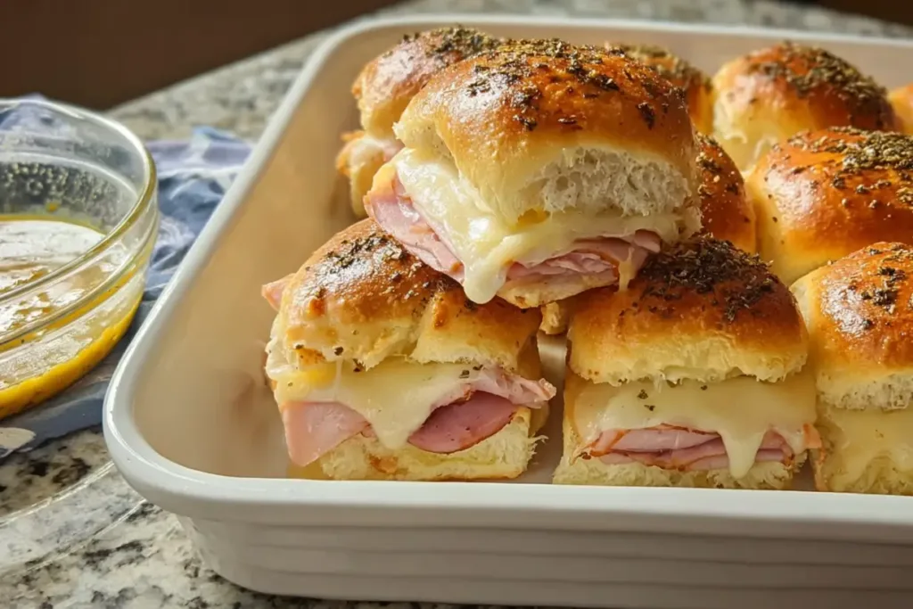 Baked Ham and Cheese Sliders: A Winning Comfort Dish! 2 Baked Ham and Cheese Sliders