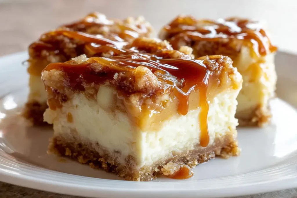 Caramel Apple Cheesecake Bars