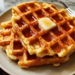 Fluffy Waffles: The Best Recipe for Perfect Mornings 5 Fluffy Waffles on a Plate with Berries