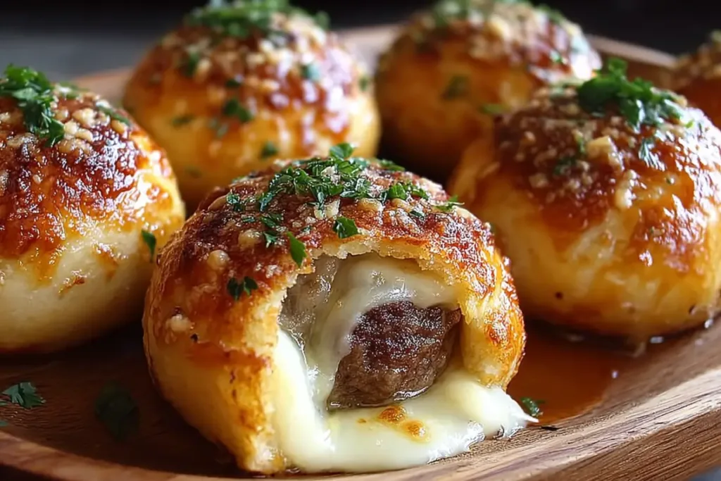 Garlic Parmesan Cheeseburger Bombs Recipe: You Have to Try This!